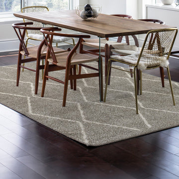 Catala Moroccan Diamond Shag Area Rug